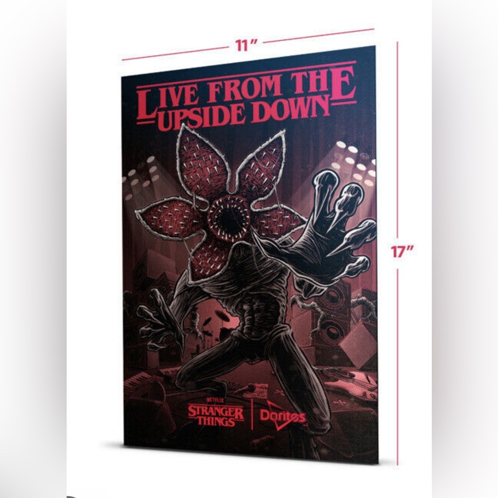 Netflix Stranger Things Live From The Upside Down Poster Doritos NEW